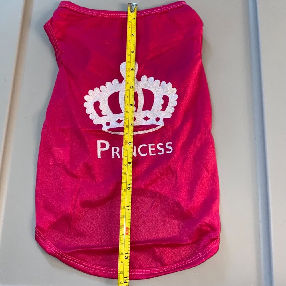 PRINCESS Crown small dog shirt pet shirt puppy shirt princess dog shirt - Picture 2 of 8